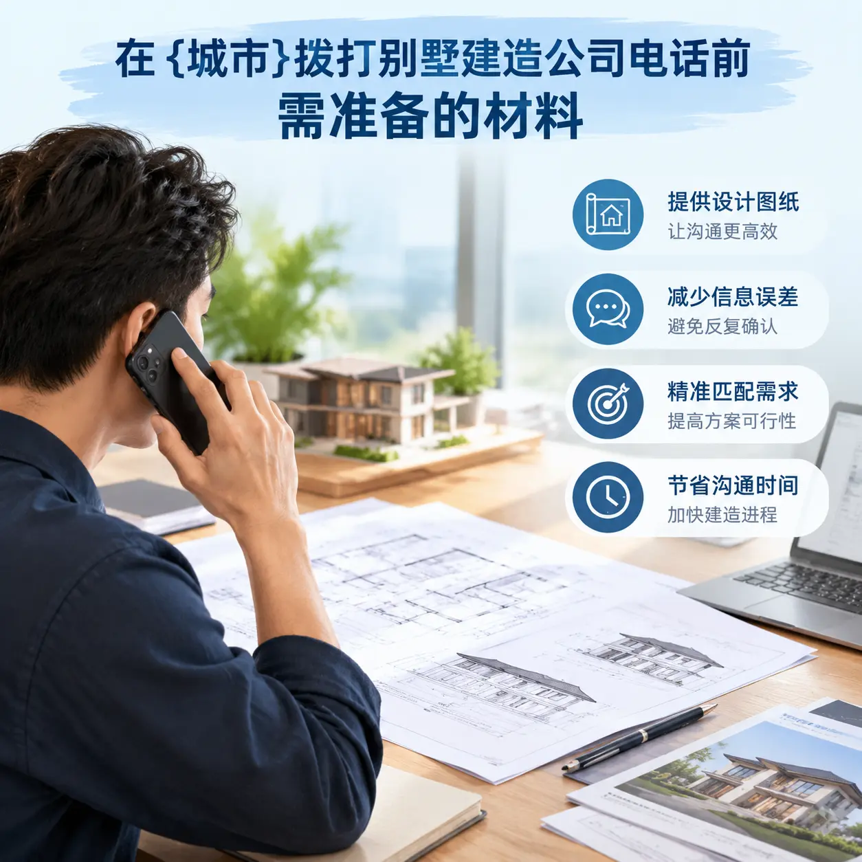 在贵州拨打别墅建造公司电话前需准备的材料