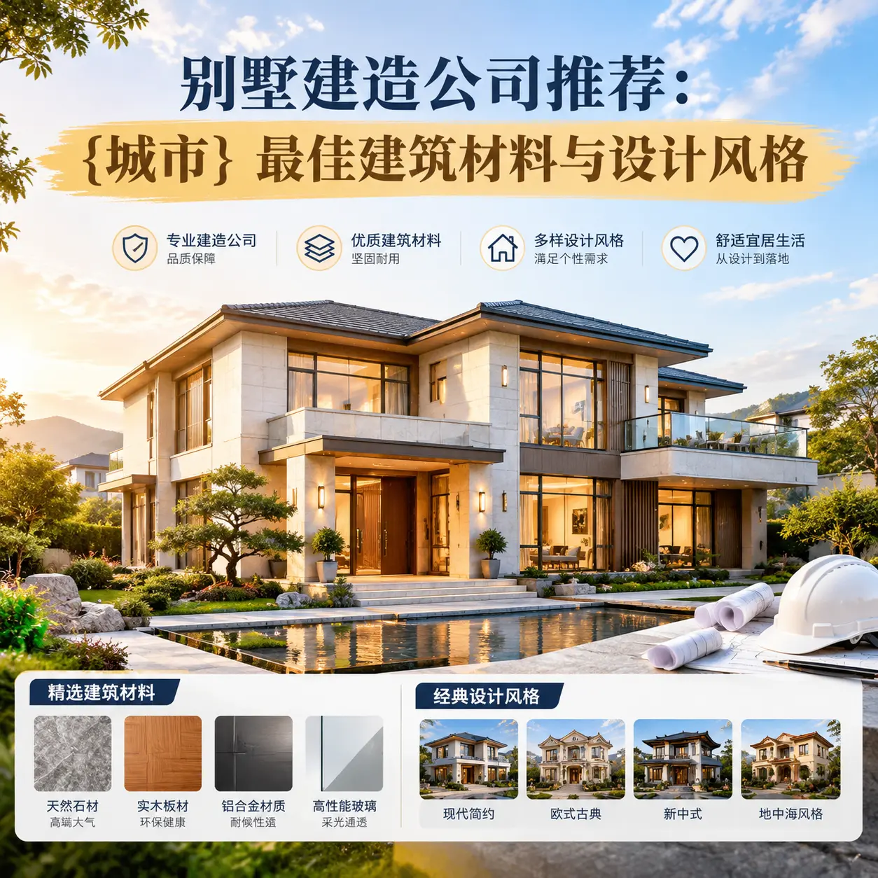 别墅建造公司推荐： 贵州 最佳建筑材料与设计风格