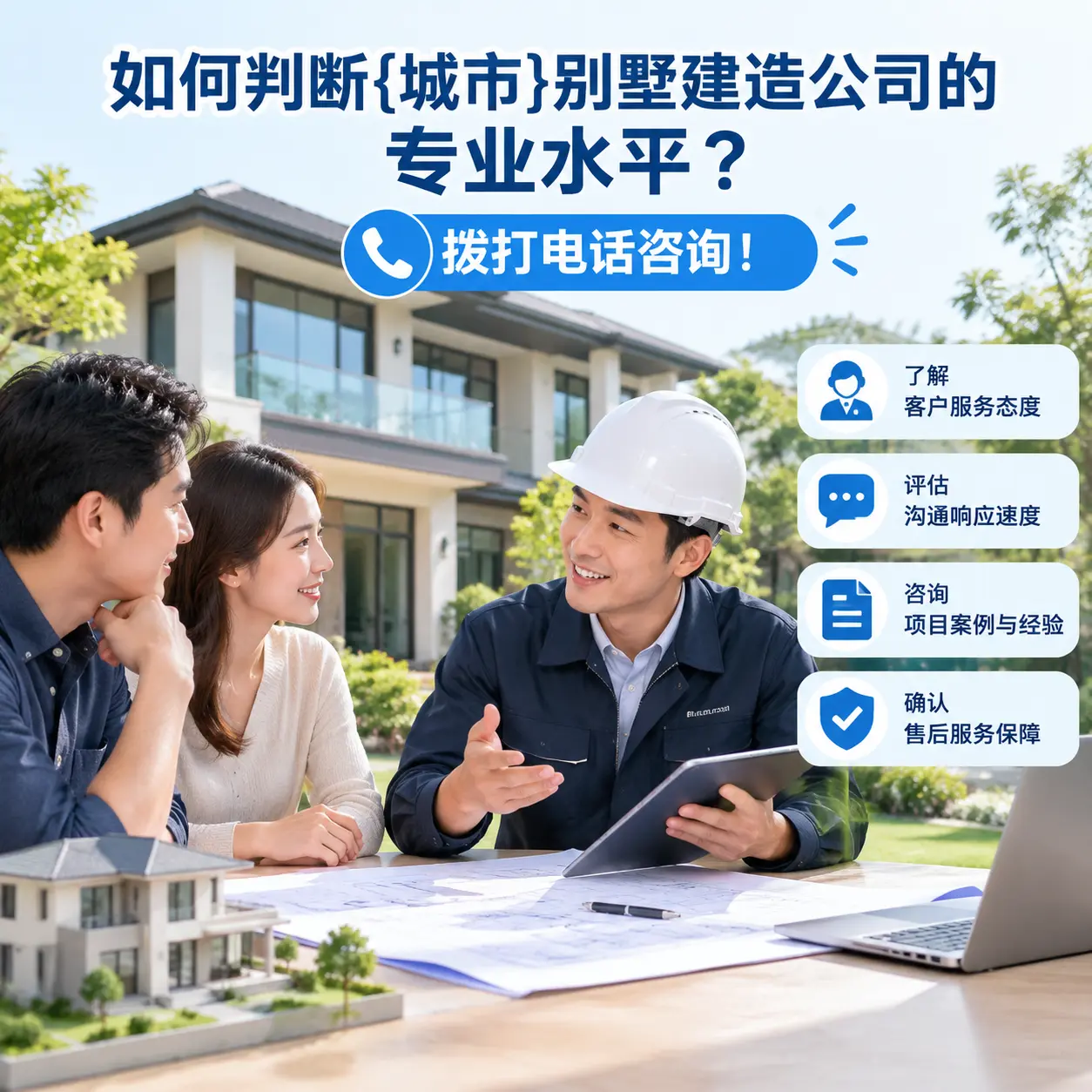 如何判断贵州别墅建造公司的专业水平?拨打电话咨询!